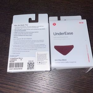 Lululemon UnderEase Underwear Mid-Rose Bikini set
